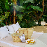 Palmbasket Short Handle - natur