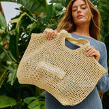 Raffia Shopper Bag - natur