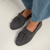 Moccasins Velour - carbon