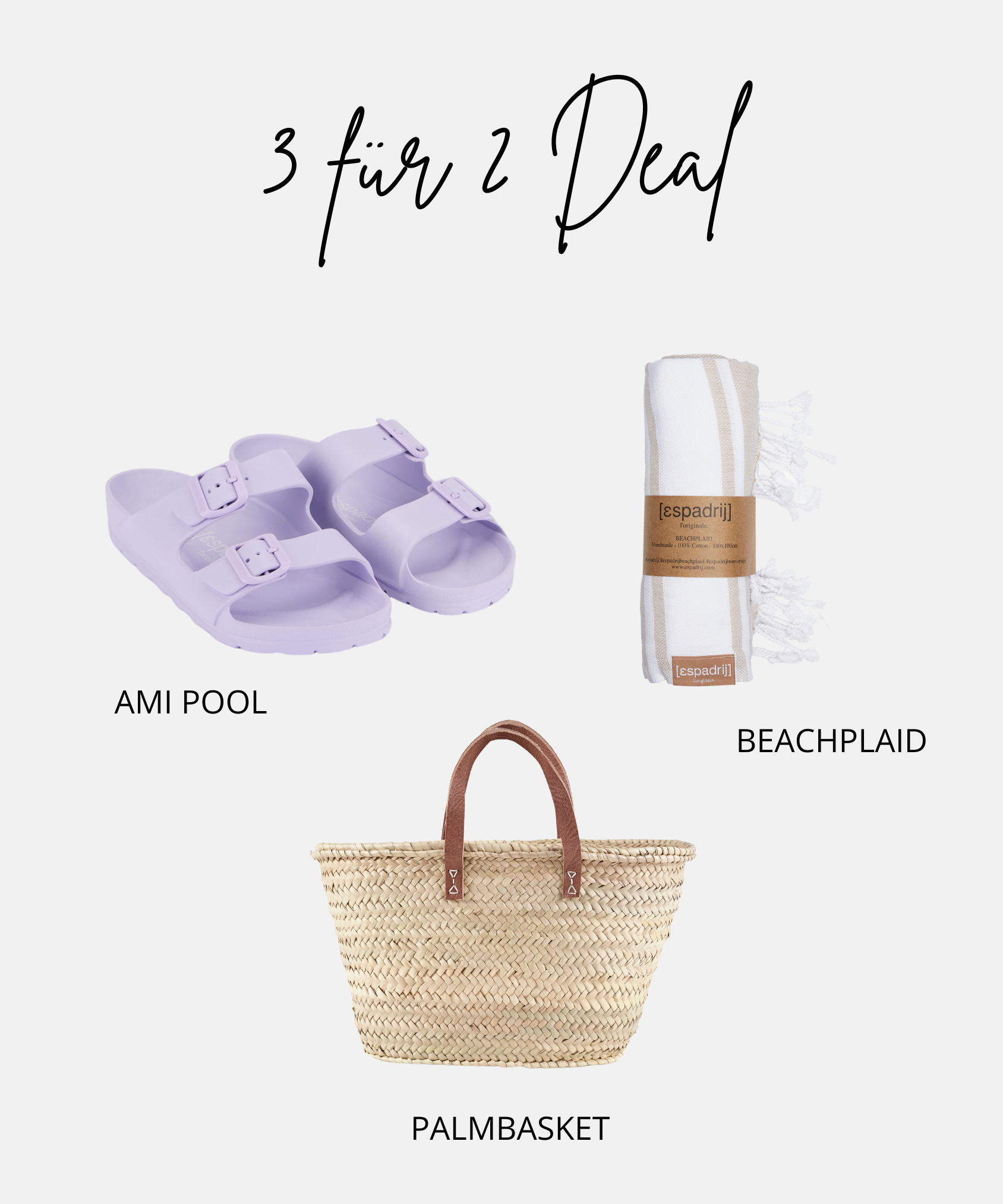 3 für 2 Deal - Ami Pool lavendel