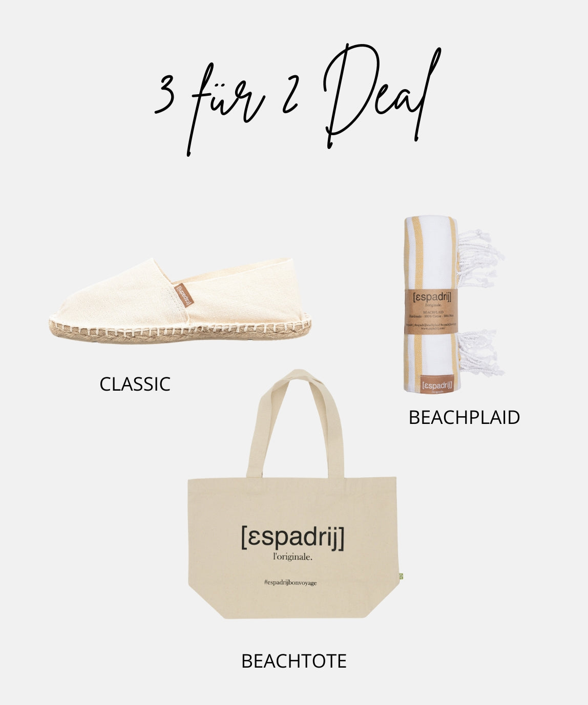 3 für 2 Deal - Classic Men natur