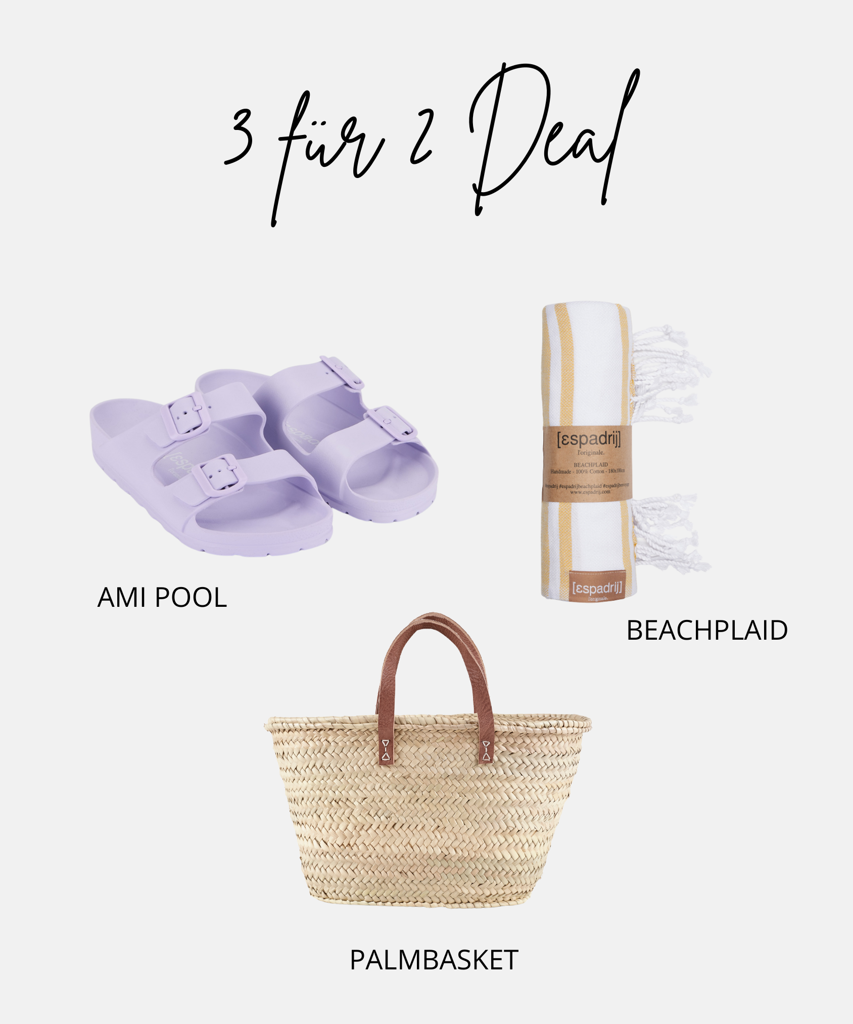 3 für 2 Deal - Ami Pool lavendel