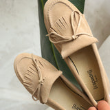 Moccasins Velour - hellbraun