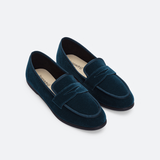 Loafer Velvet - blau
