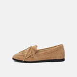 Moccasins Velour - hellbraun