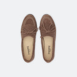 Mocassins en velours - marron clair