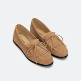 Moccasins Velour - hellbraun