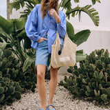 Ballerina single jeans - light blue