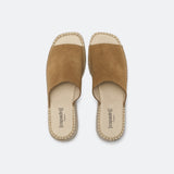 Mules compensées - beige