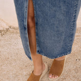 Mules compensées - beige