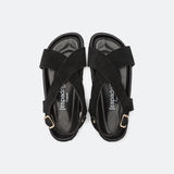 Sandale Romain Velor - noire