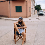 Sandale Romain Velor - noire