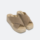 Croisette Velours Basse - beige