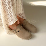Clog Velour Unisex - beige