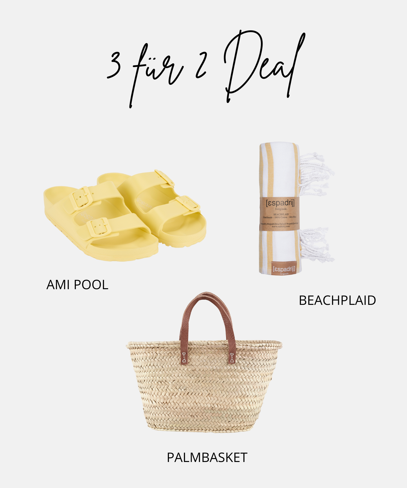 3 für 2 Deal - Ami Pool gelb