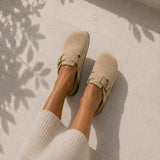 Clog Velour Unisex - beige