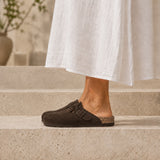 Clog Velour Unisex - braun