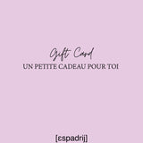 Espadrij Gutscheinkarte