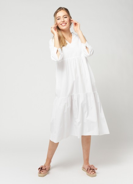 BERNADETTE DRESS : white