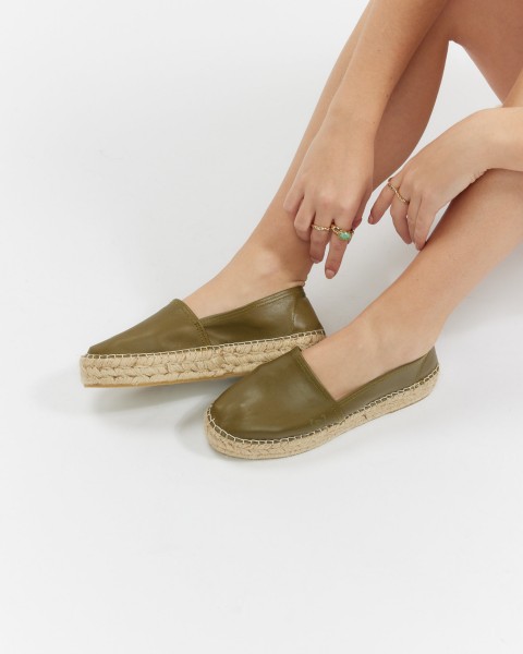CLASSIC CUIR HIGH : olive